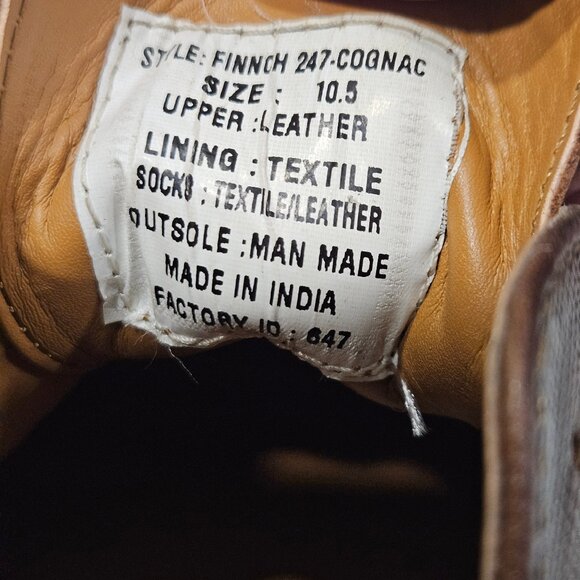 Steve Madden Finnch Cap-Toe Oxfords Men’s 10.5 Cognac (Tag Error) - Picture 6 of 13